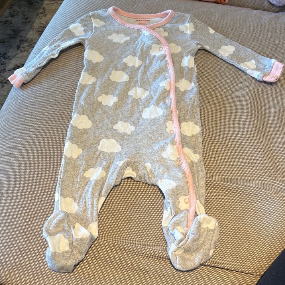 2/$15 Joe Fresh Gray and Pink Baby Onesie